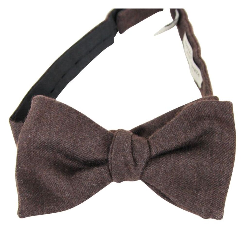 Bottega Veneta Men's Brown Silk Cashmere Bow Tie